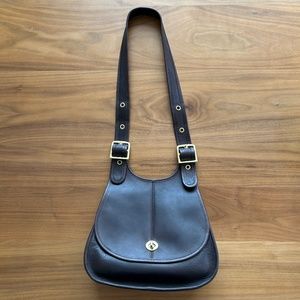 Vintage Coach Crescent Bag in Brown 9235 Made in NYC